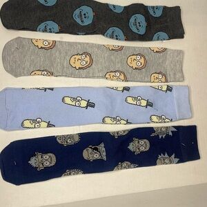 Rick and Morty adult crew socks.